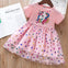 JF Pink Unicorn Fancy Frock FD6076A